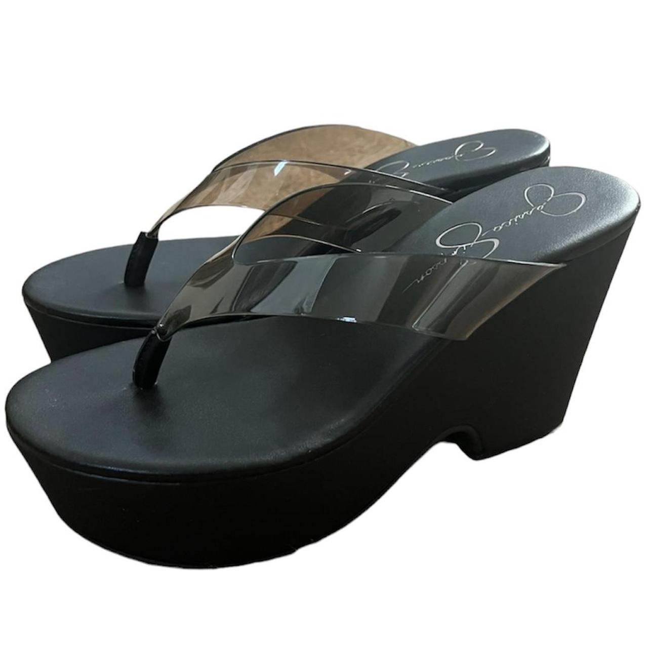 Jessica Simpson Zavida AnkleTie Espadrille Platform Wedge Sandals Womens  Shoes  Smart Closet