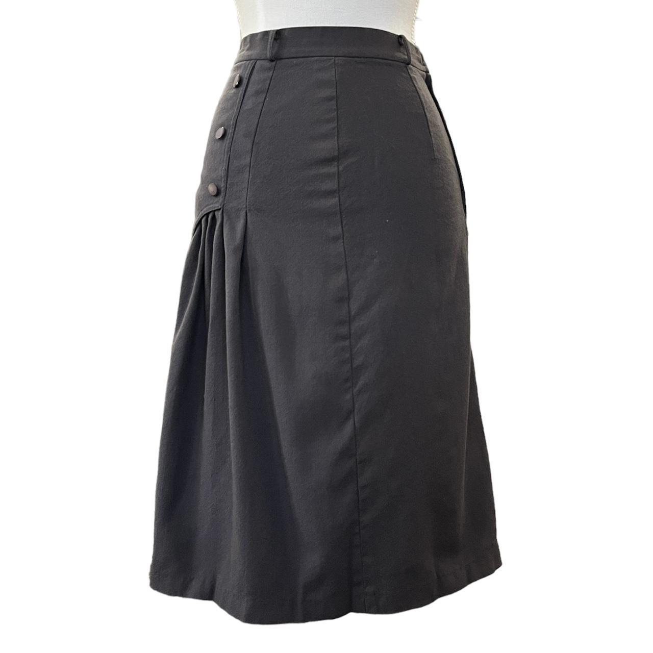 amazing grey assymetrical midi skirt! - beautiful... - Depop