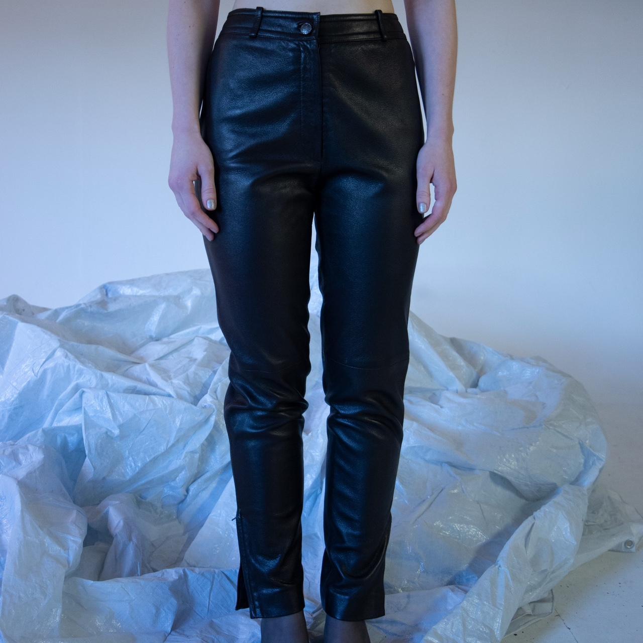 Chanel leather hot sale pants