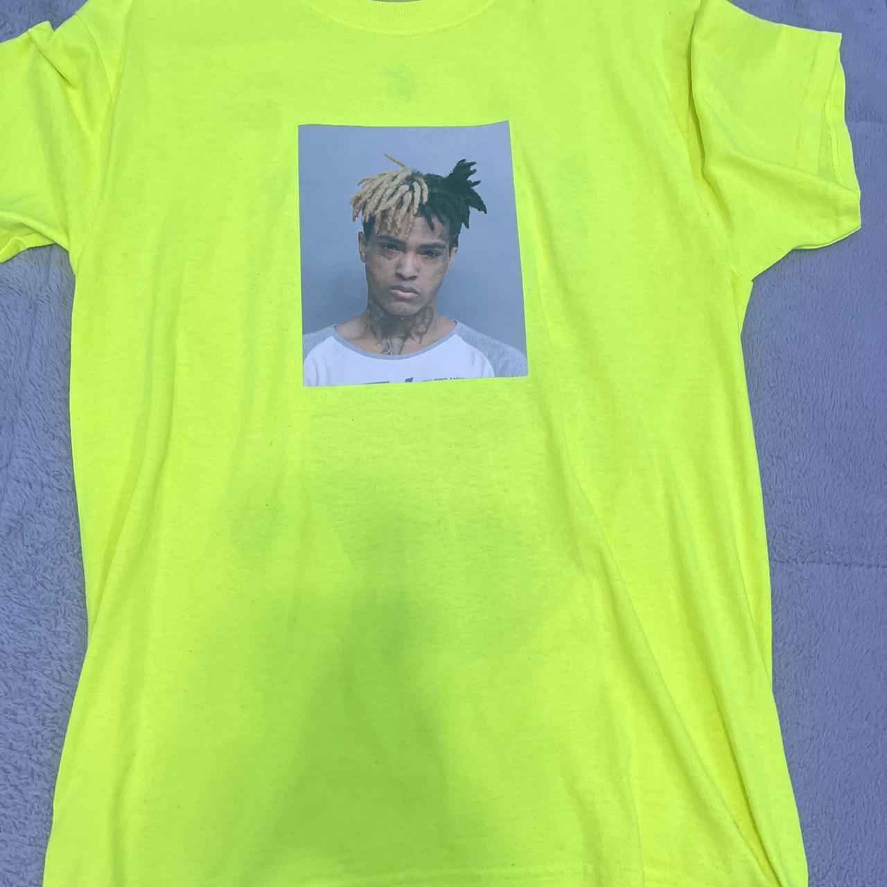 Revenge Xxxtentacion Neon Kill Mugshot Tee Very Rare Depop 8366