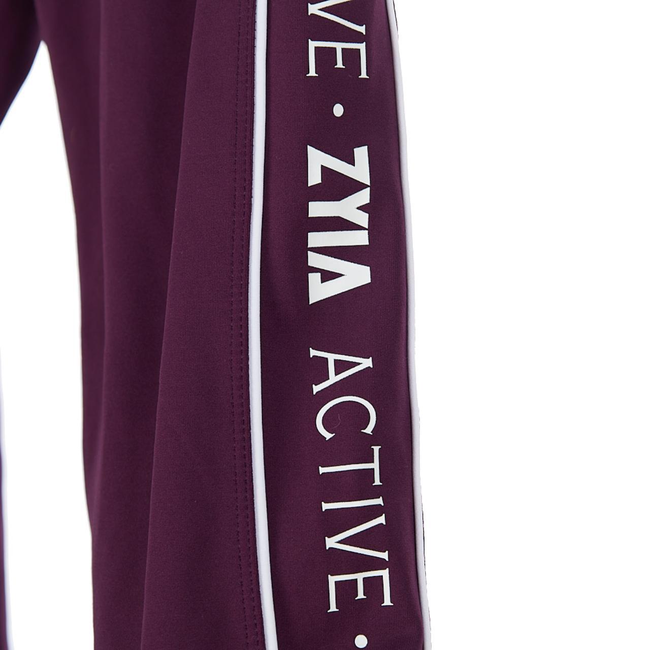 Zyia Purple metallic leggings 4 Size 4 Metallic - Depop