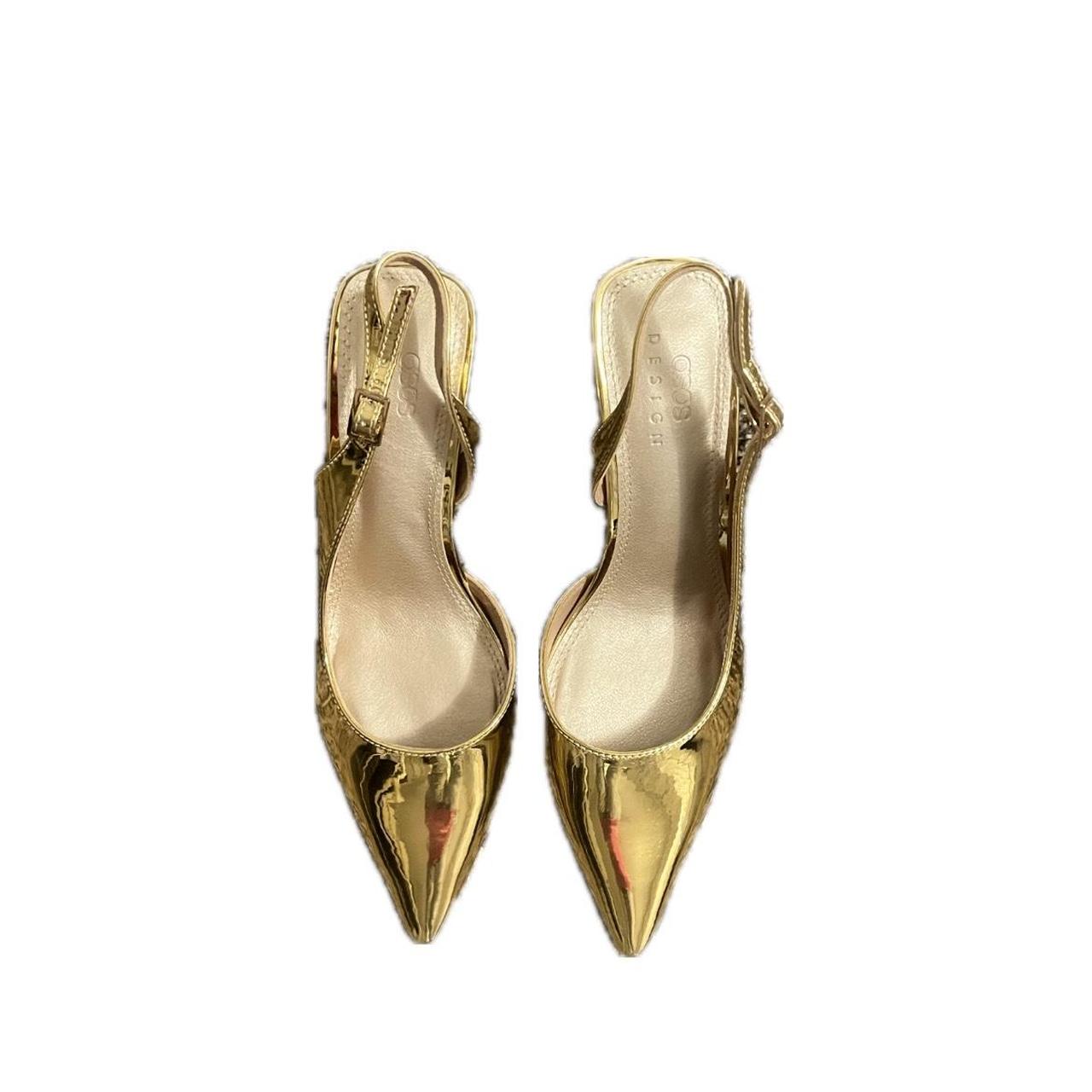ASOS gold kitten heels Worn once Size: Depop