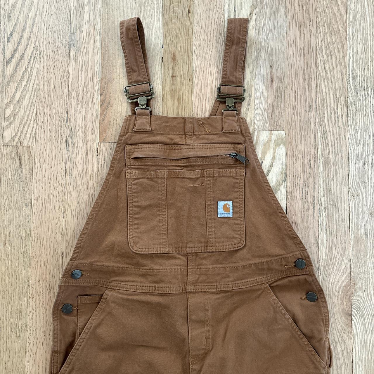 Carhartt Loose fit overalls Size 4-6 Short - Depop