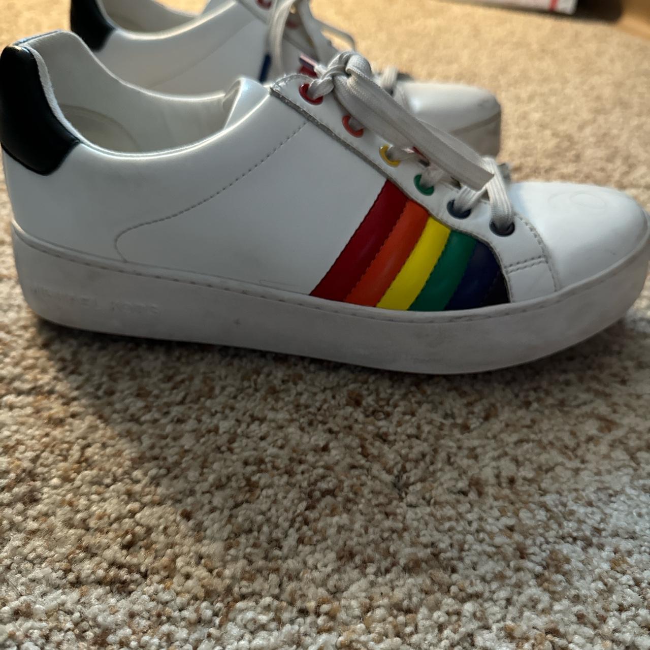 michael kors poppy lace up trainers