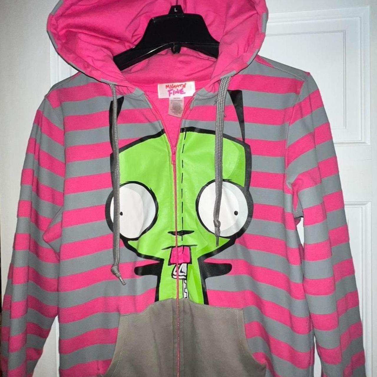 Invader Zim Gir “Somebody Needs A Hug” Hoodie Size... - Depop