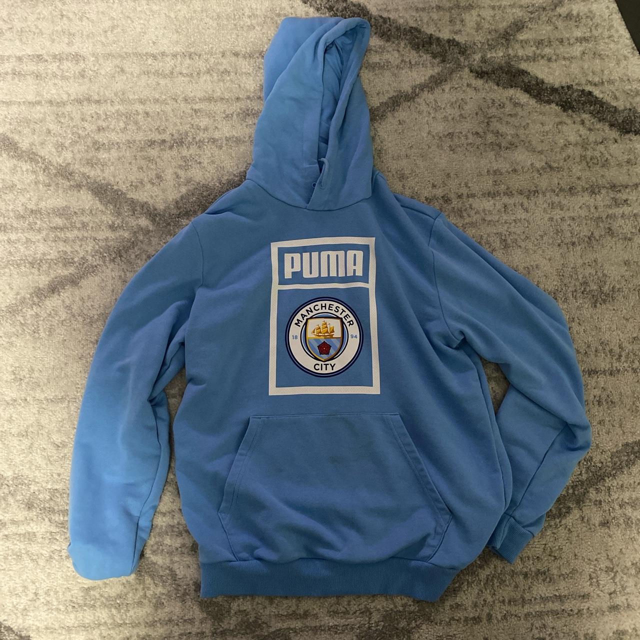 Puma Men's Blue Hoodie | Depop