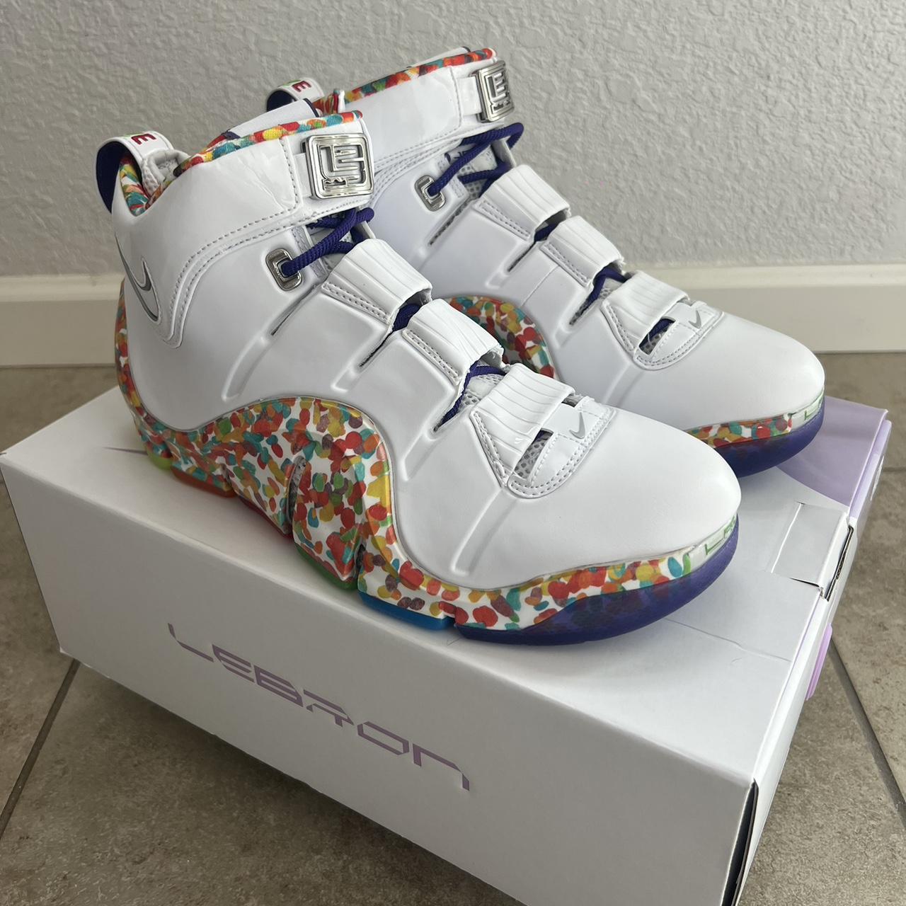Nike Zoom LeBron IV 4 Fruity Pebbles 2024 DQ9310-100 | Depop