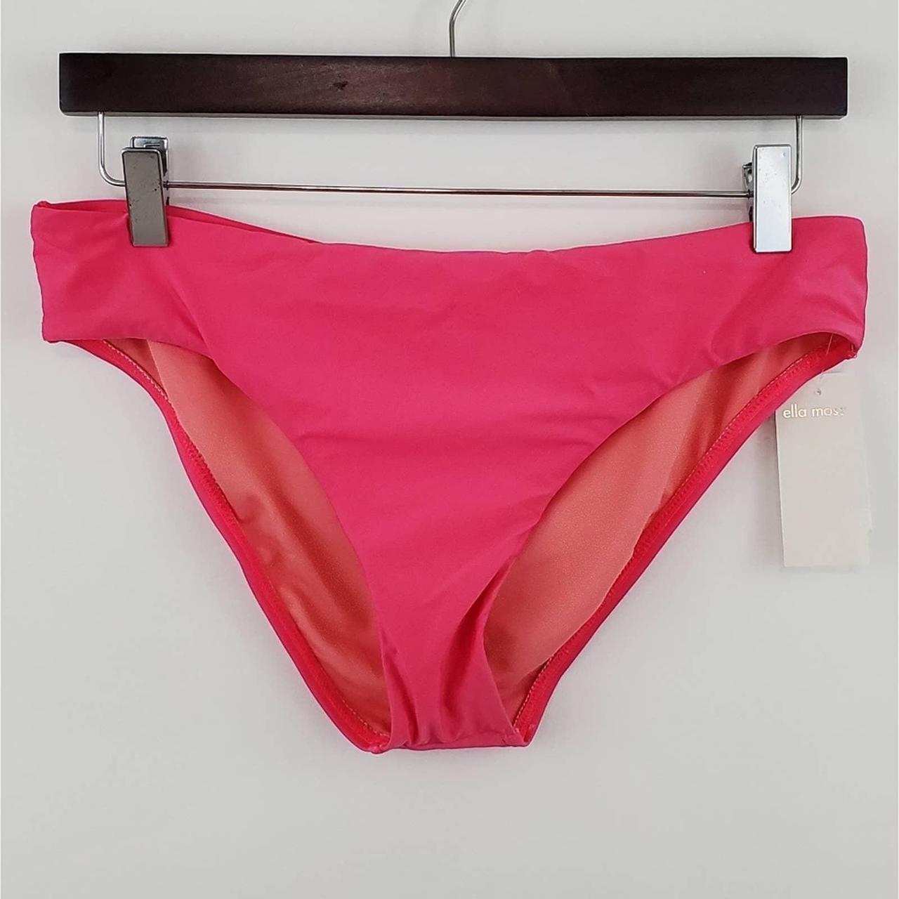 Ella Moss Solid Pink Bikini Bottoms, NWT Size:... - Depop