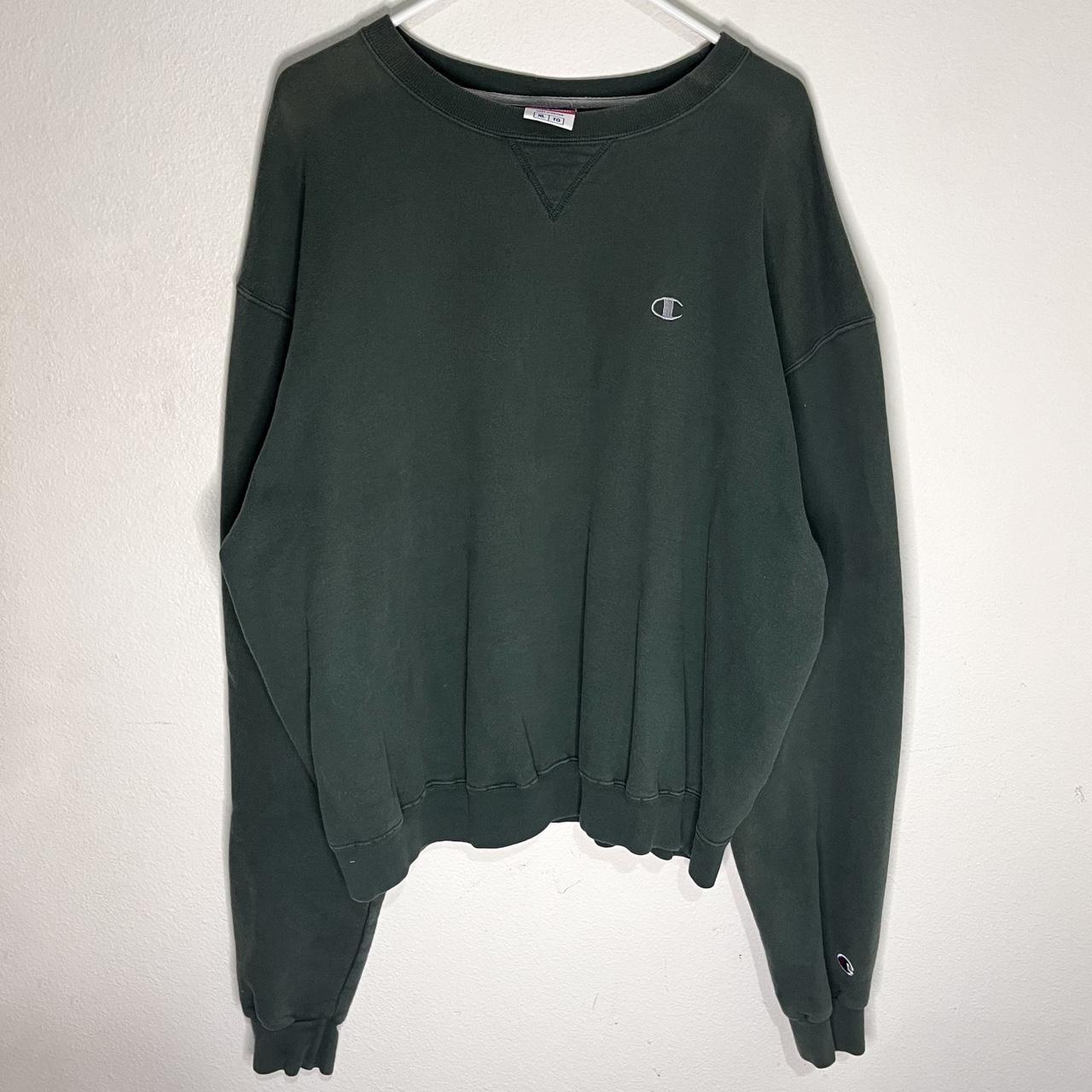 Green vintage champion discount sweatshirt