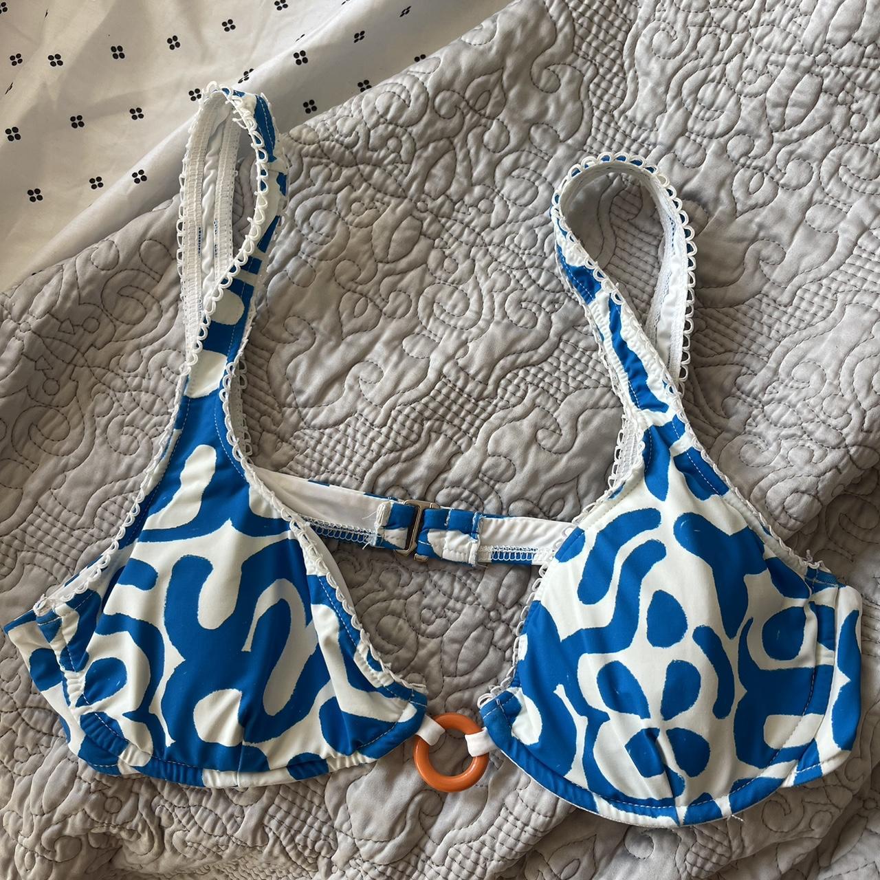 Dippin Daisys Gemma Bikini Top In Echo Blue Great Depop