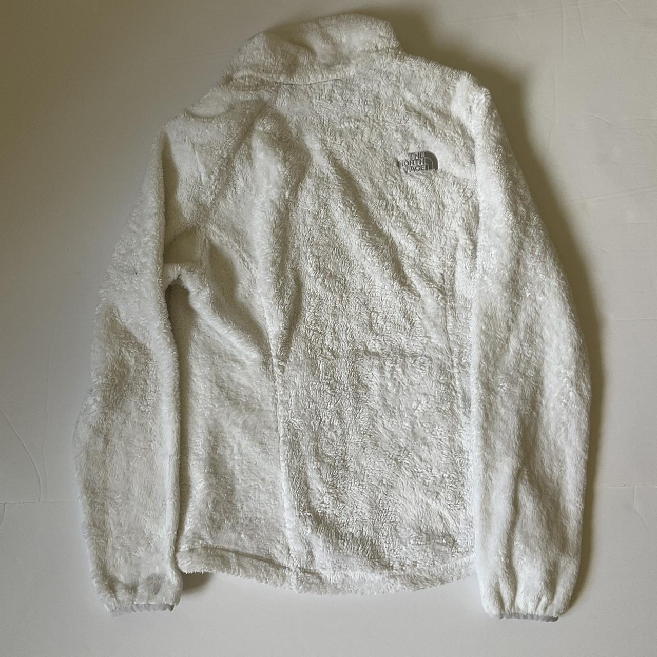 The North Face white fleece jacket, women’s xsmall Depop