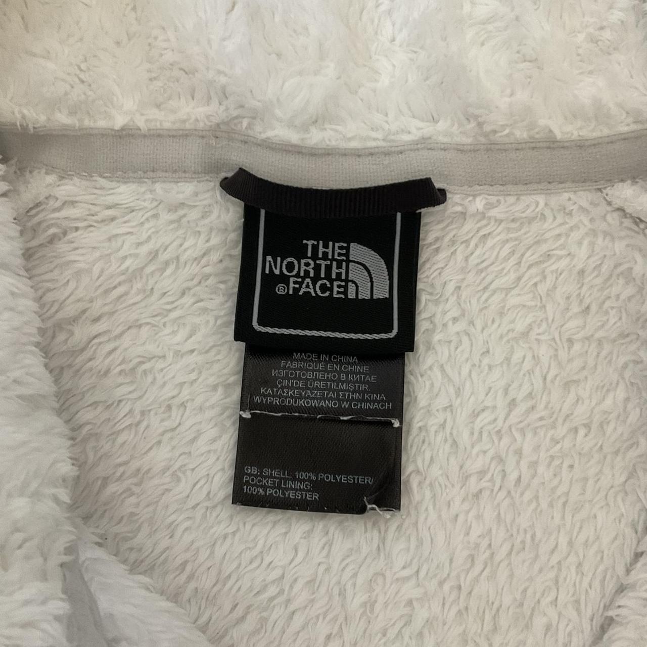 The North Face white fleece jacket, women’s xsmall Depop