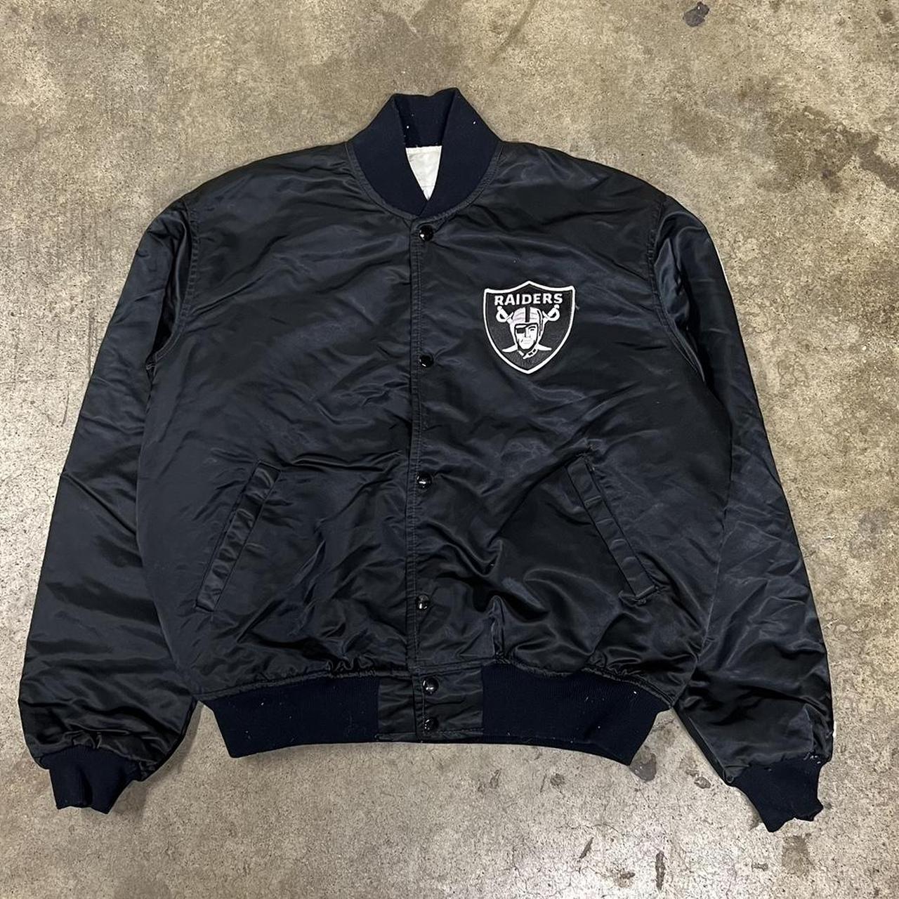 80s Raiders Starter Jacket Satin Large #raiders... - Depop