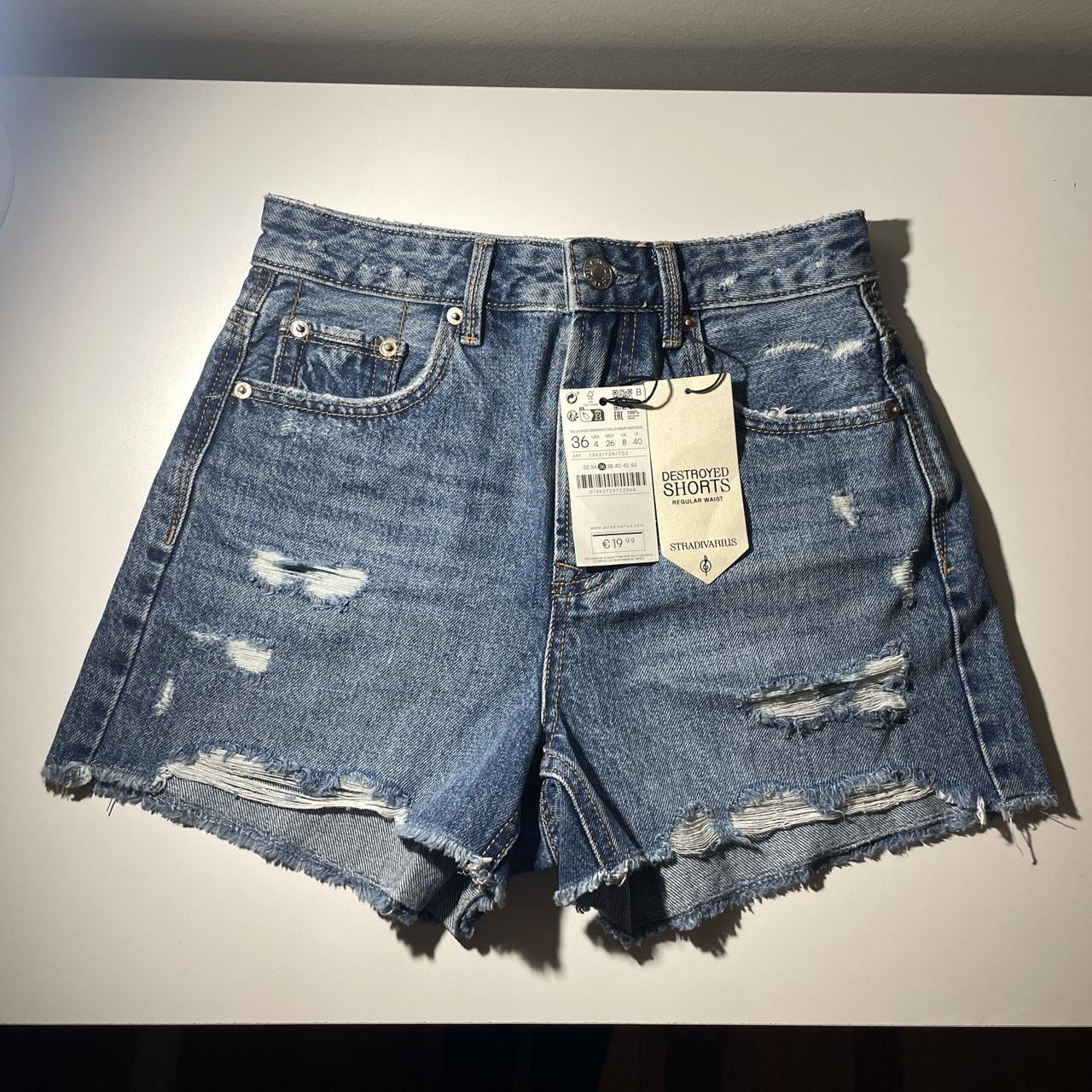 Short en best sale jean stradivarius