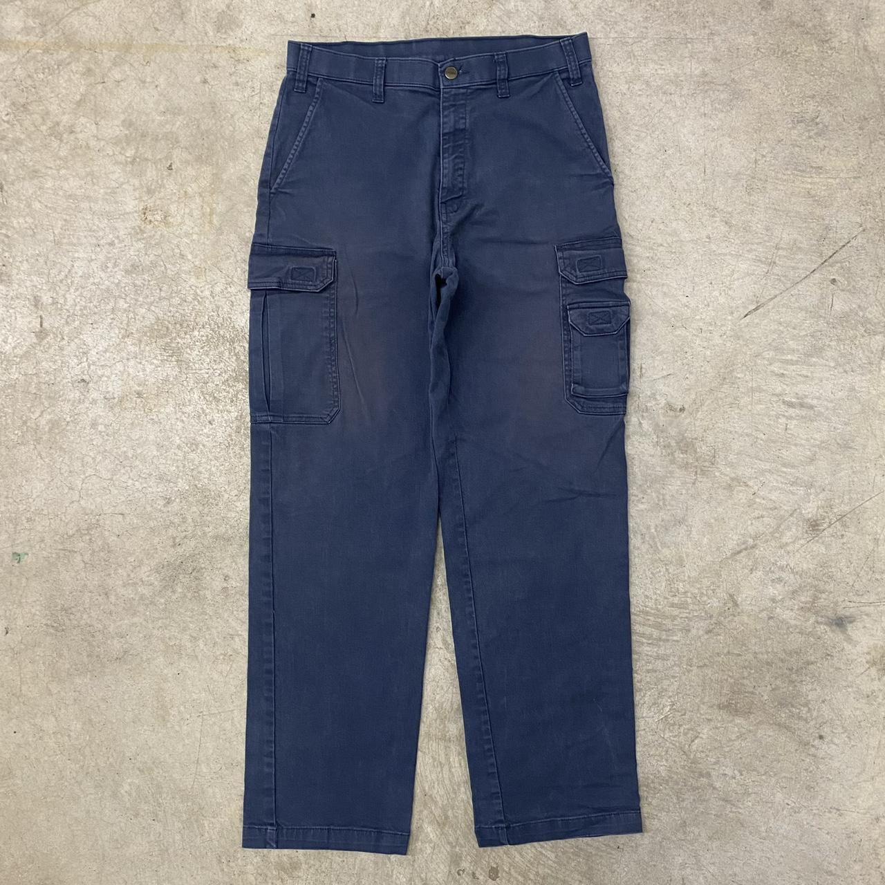 American Vintage Men's Navy Trousers | Depop