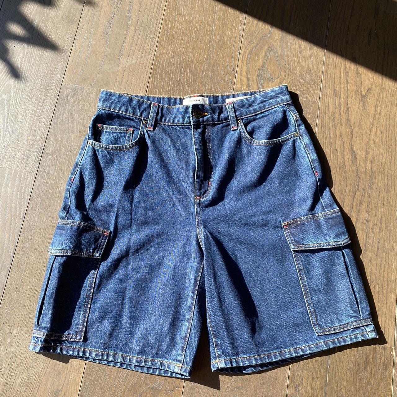 Cotton on jorts Size 10 Barely worn #jorts... - Depop