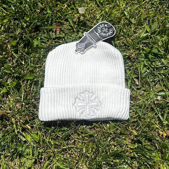 帽子 chrome hearts beanie Chrome Hearts Black Leather Cross Beanie - SRM – SHENGLI