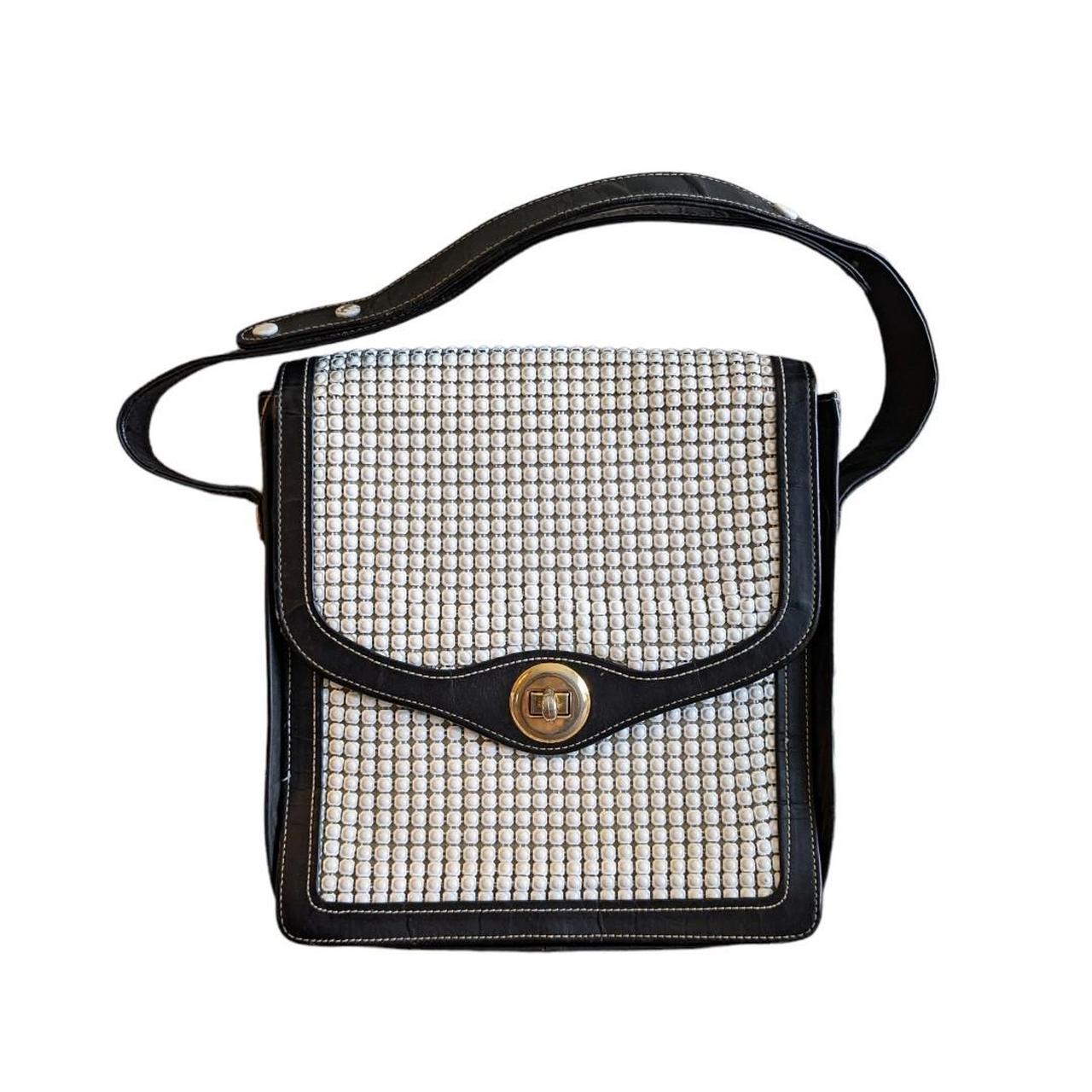 Rare vintage Oroton shoulder bag with black leather... Depop