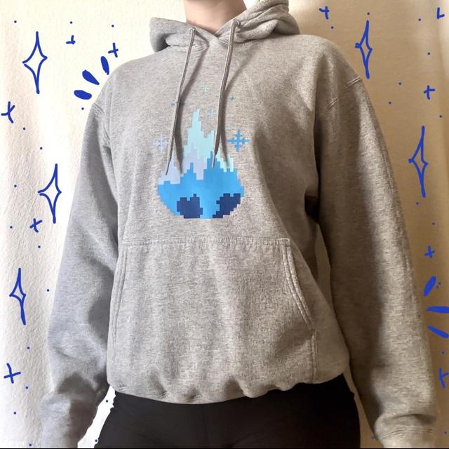 Limited edition Sapnap white flame name over hoodie. - Depop