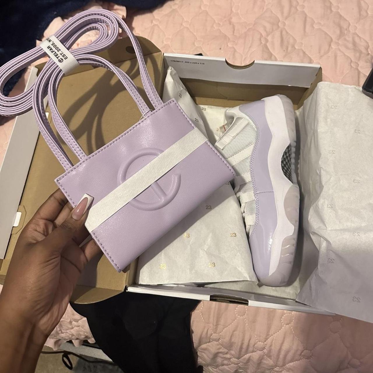 Pure violet 11s size 8w small lavender telfar bag Depop