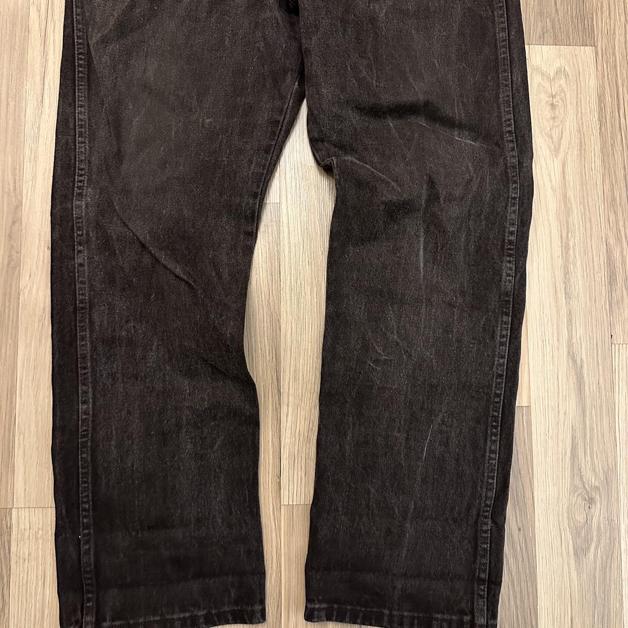 Vintage faded black wranglers Jeans are in good... - Depop
