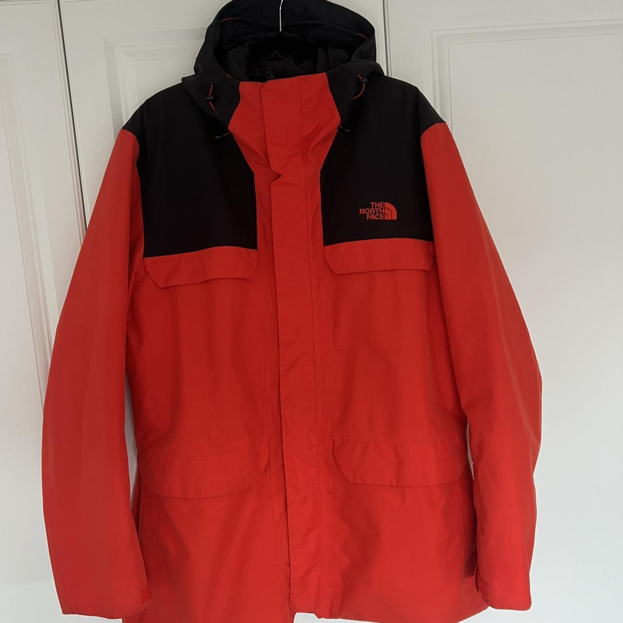 The North Face Men's Black and Red Jacket | Depop