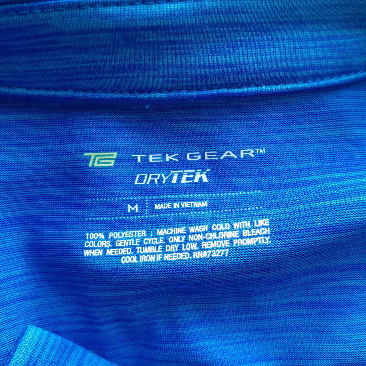 Tek Gear Men's Dry Tek Blue Short Sleeve - Depop