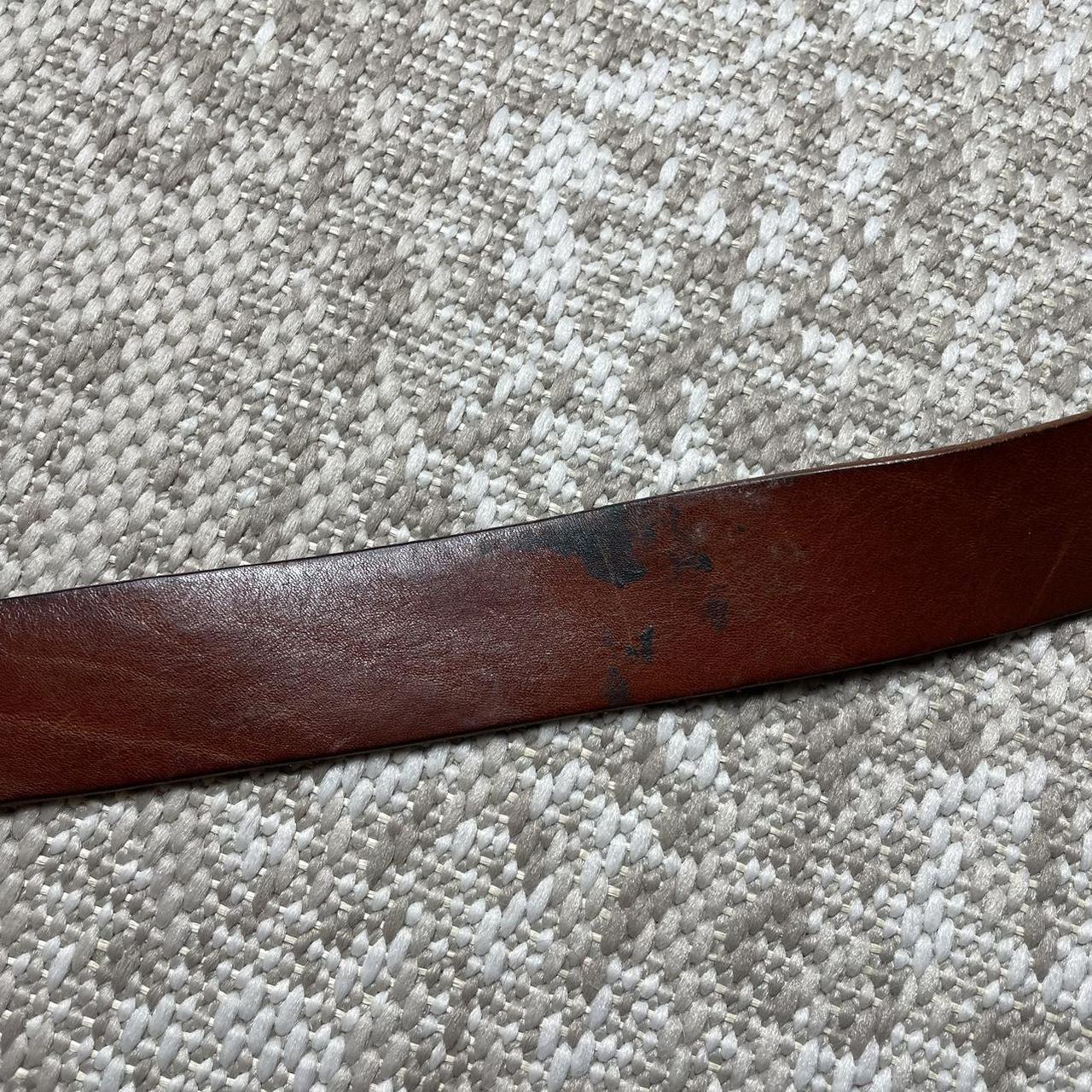 diesel brown leather belt