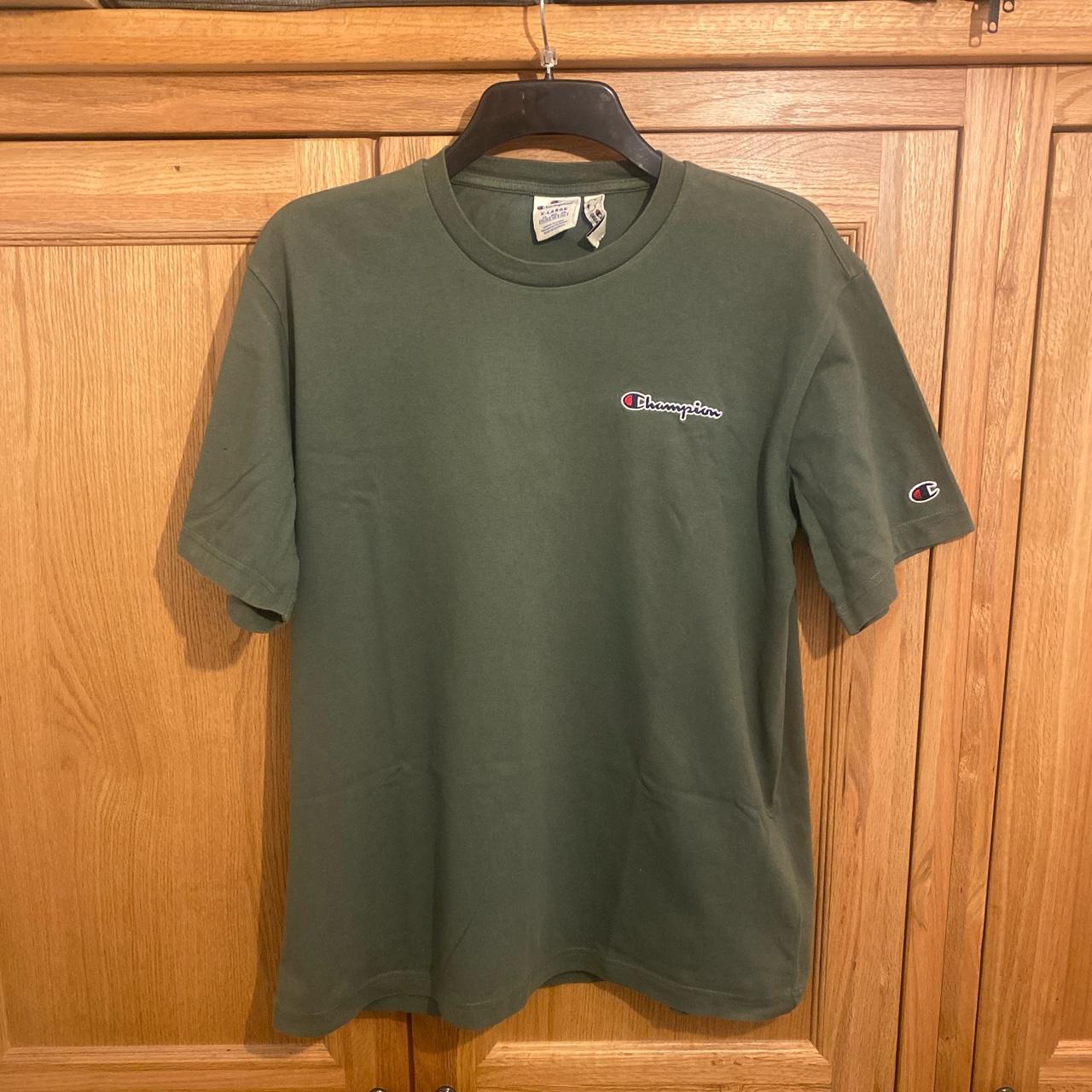 Champion shirt 2025 olive green