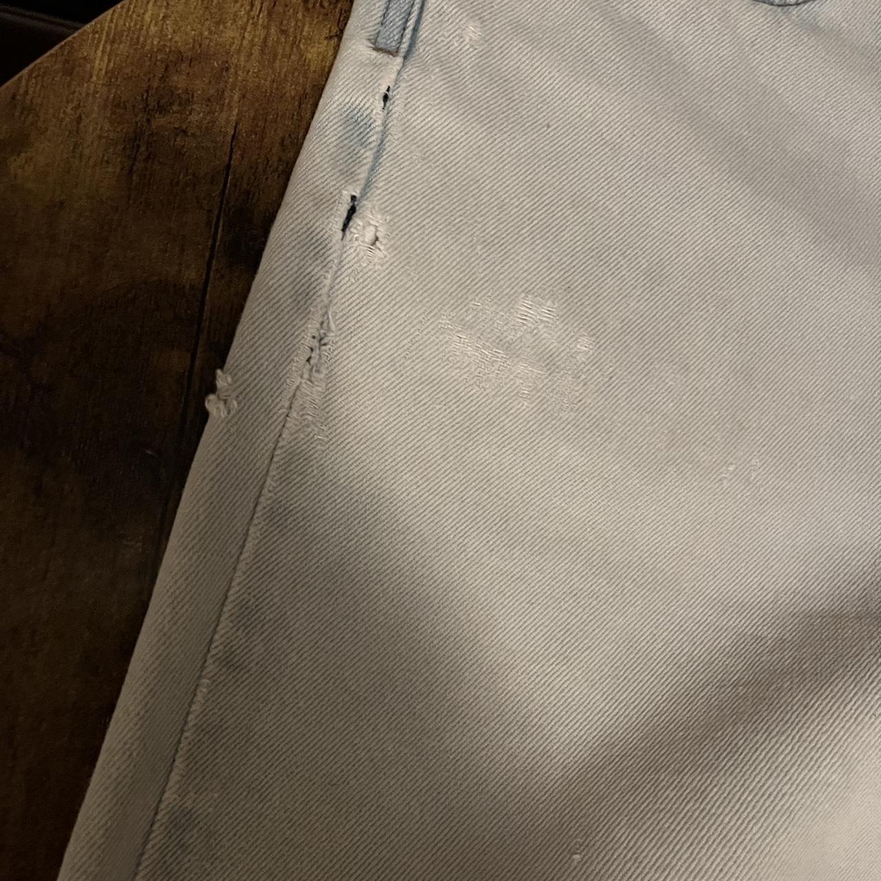 Empyre Men's White and Blue Jeans Depop