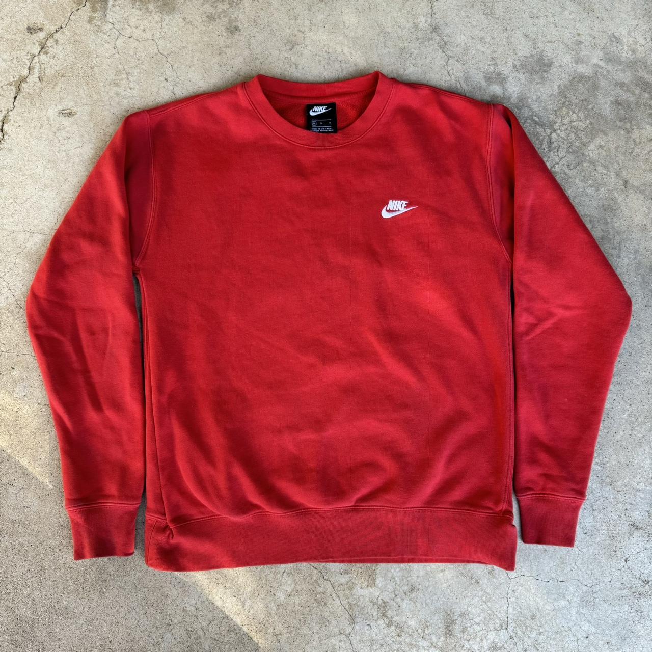 mens red and black nike shirt