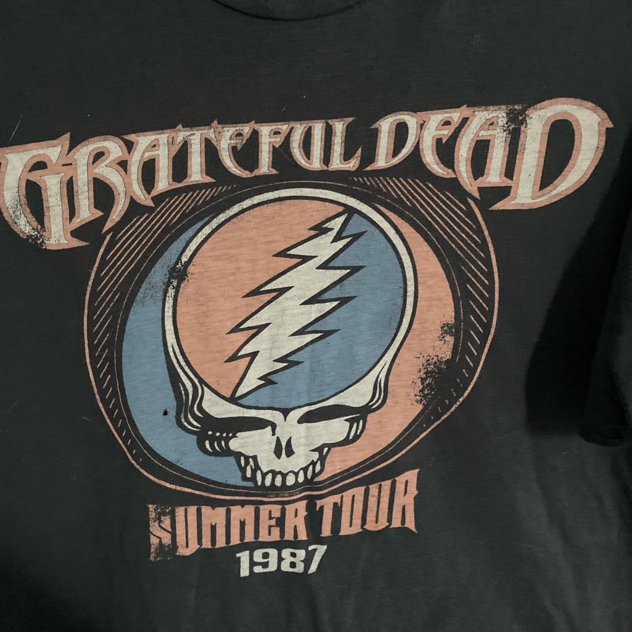 Vintage Grateful Dead '87 Tour Shirt This is a rare - Depop