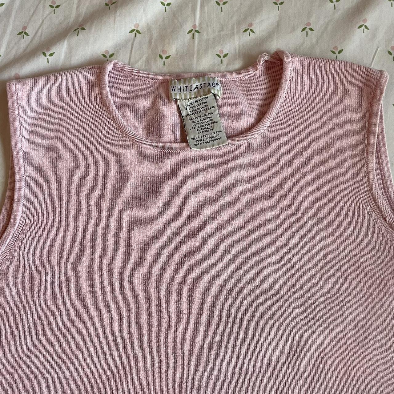 vintage 2000s light pink tank top this top is very... - Depop