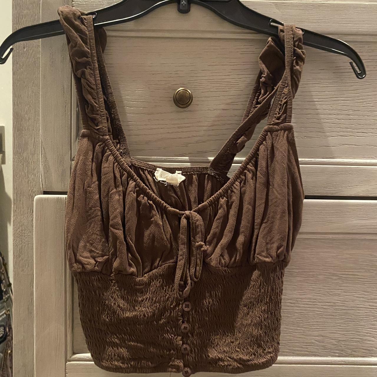 Brown Pacsun Top Excellent Condition Never Worn... - Depop