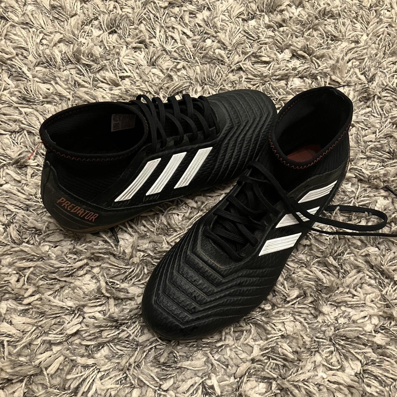 Adidas Men's Black and Gold Boots Depop
