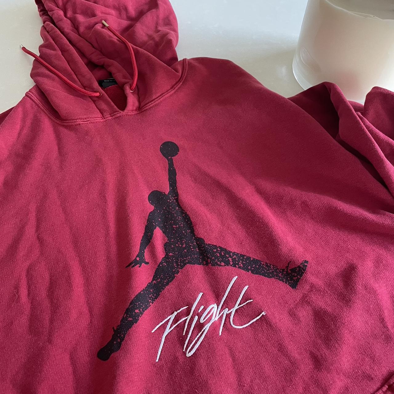 mens red jordan hoodie