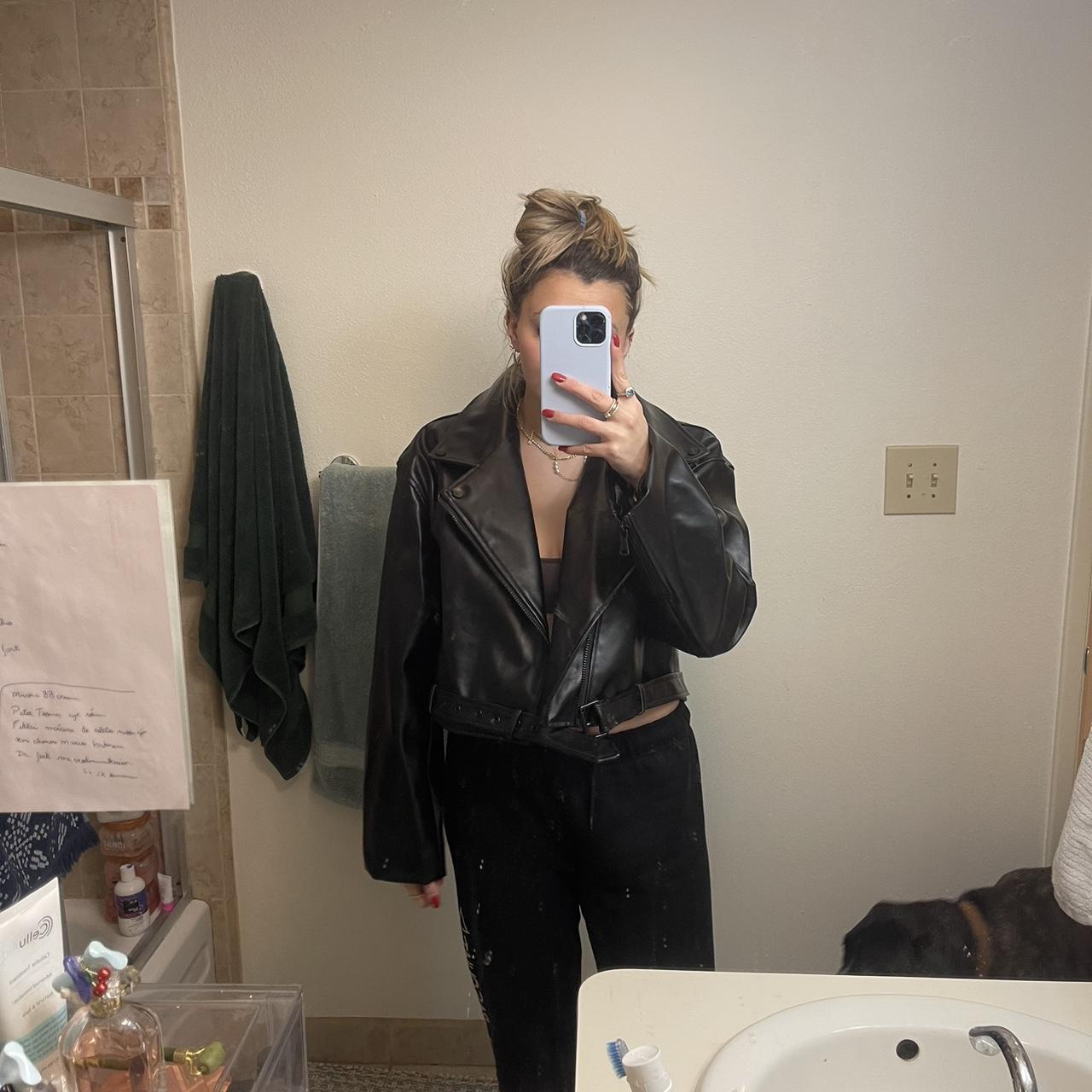 Princess Polly Leather Jacket - Depop