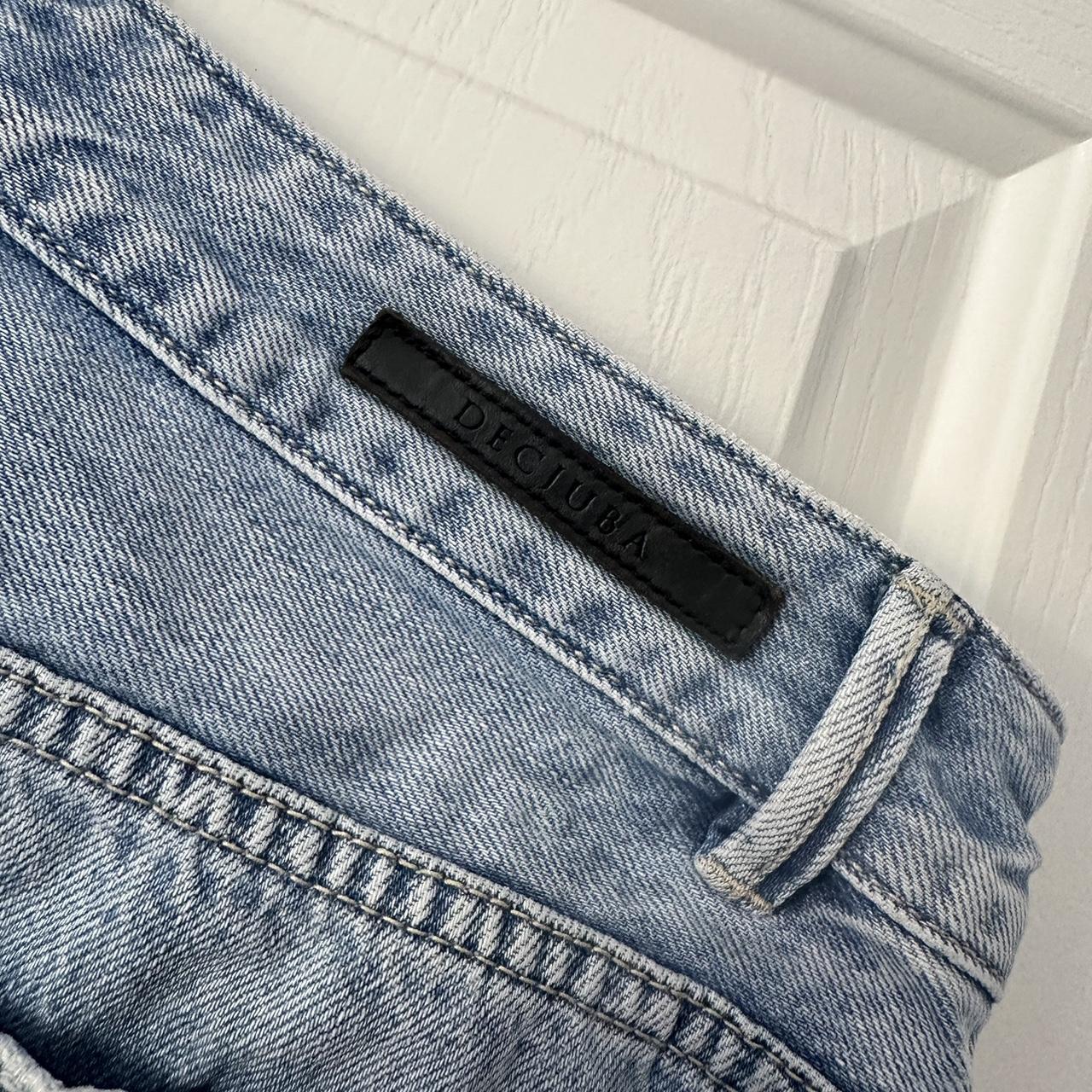 Decjuba Bermuda Denim Shorts Size 10 - Depop