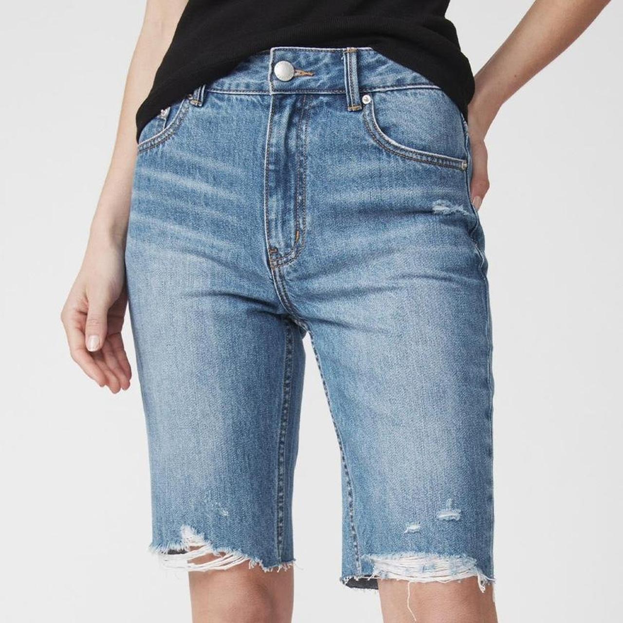 Decjuba Bermuda Denim Shorts Size 10 Depop