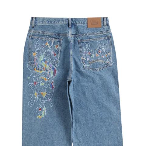 COOGI BAGGY JEAN SUPREME SIZE 36 BNWT GRAPHIC DETAIL 