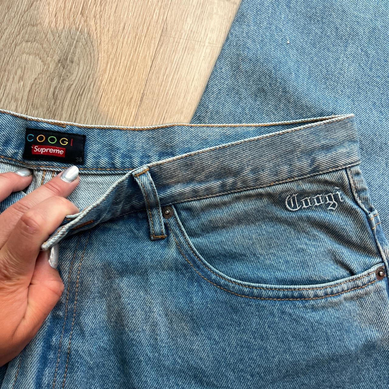 COOGI BAGGY JEAN SUPREME SIZE 36 BNWT GRAPHIC DETAIL... - Depop