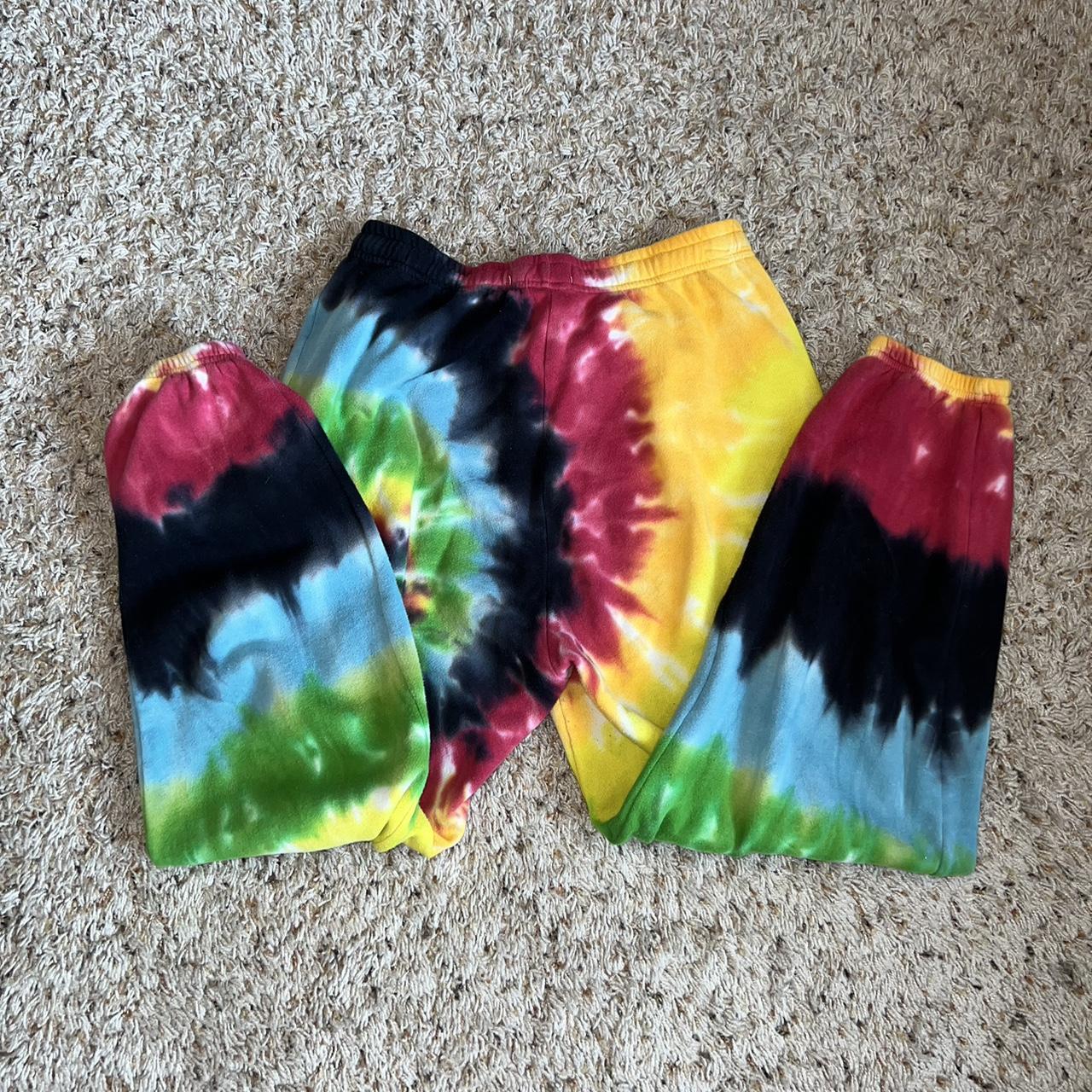 Pacsun L.A. hearts tie dye sweatpants Super