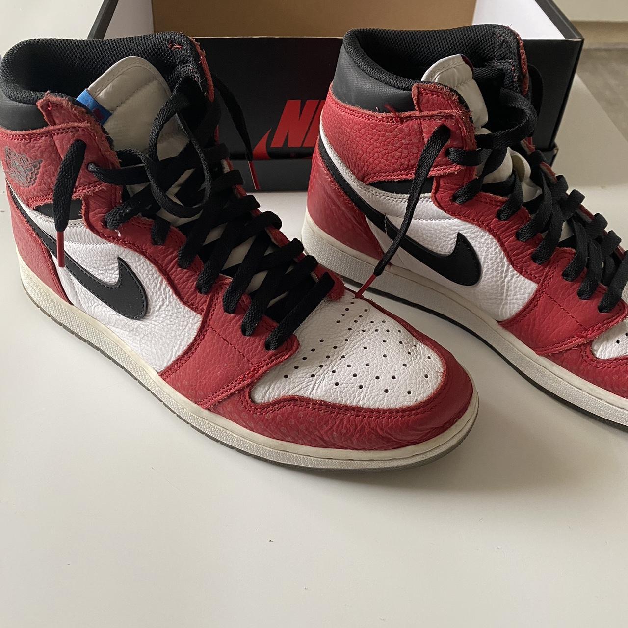 Jordan 1 X spider man into the spider verse used. Depop