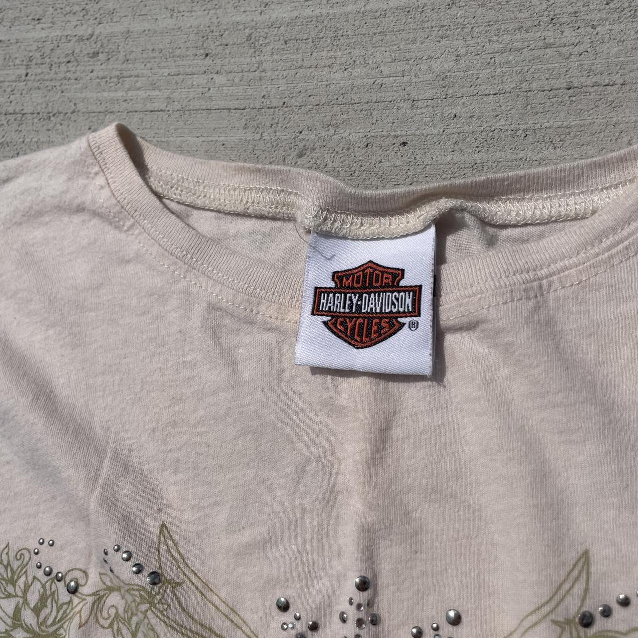 cropped harley davidson tee