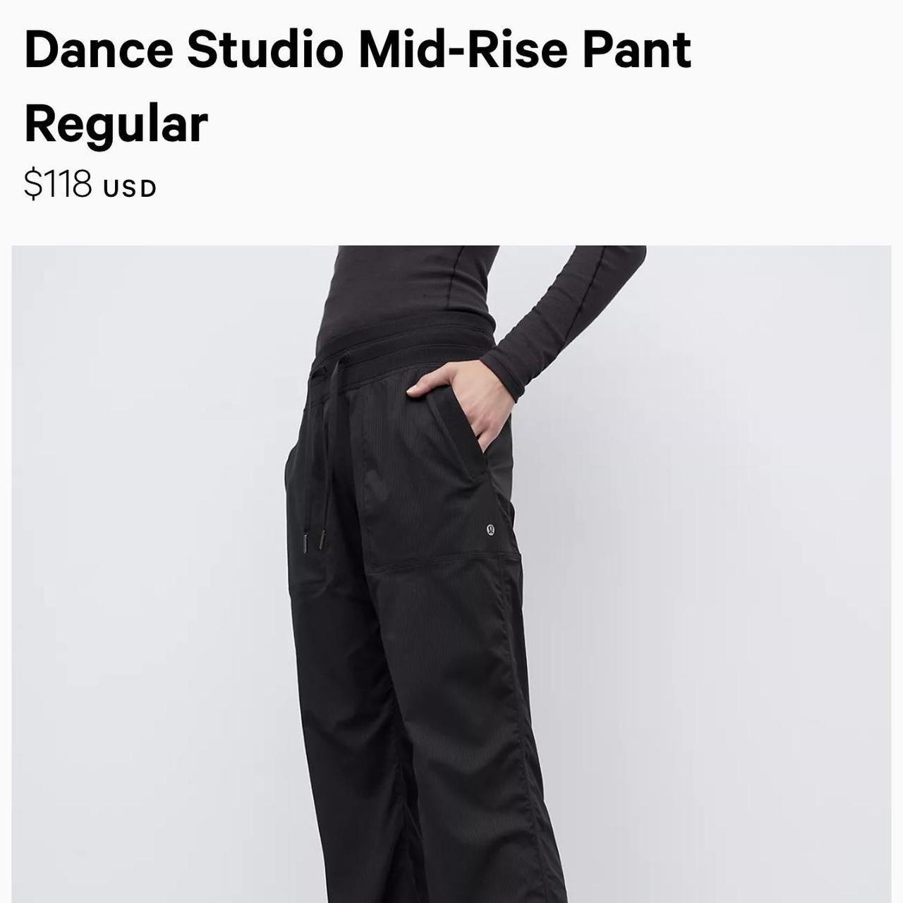 Lululemon Dance Studio Mid-Rise Pant Regular black - Depop