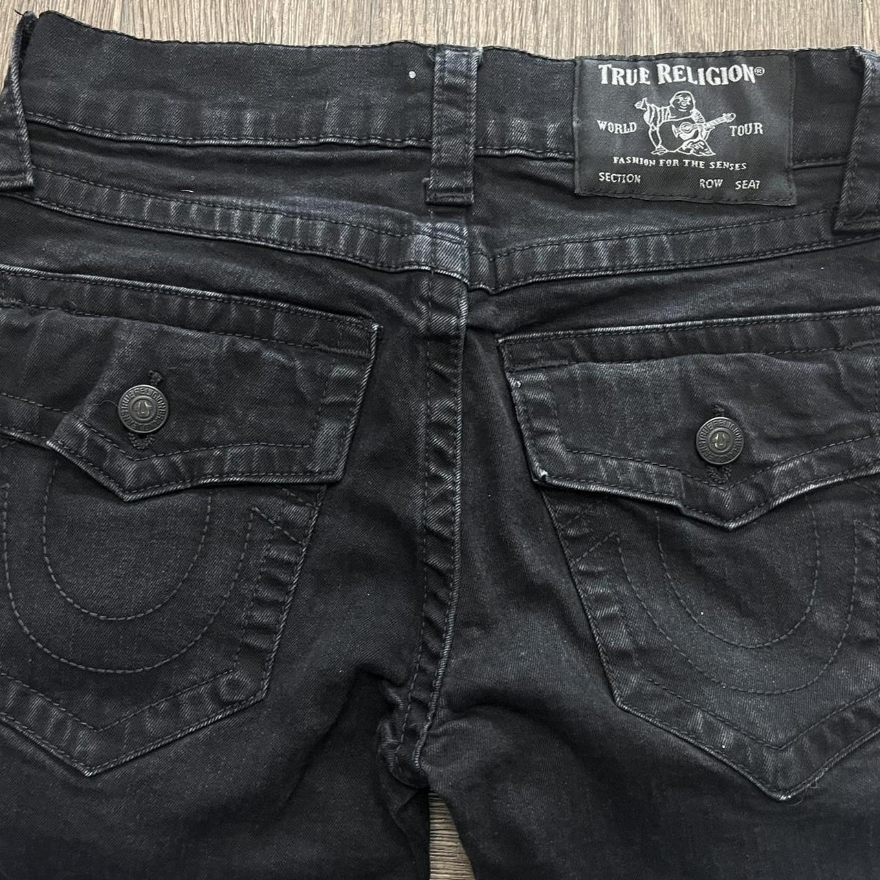 True Religion Men's Black Jeans | Depop