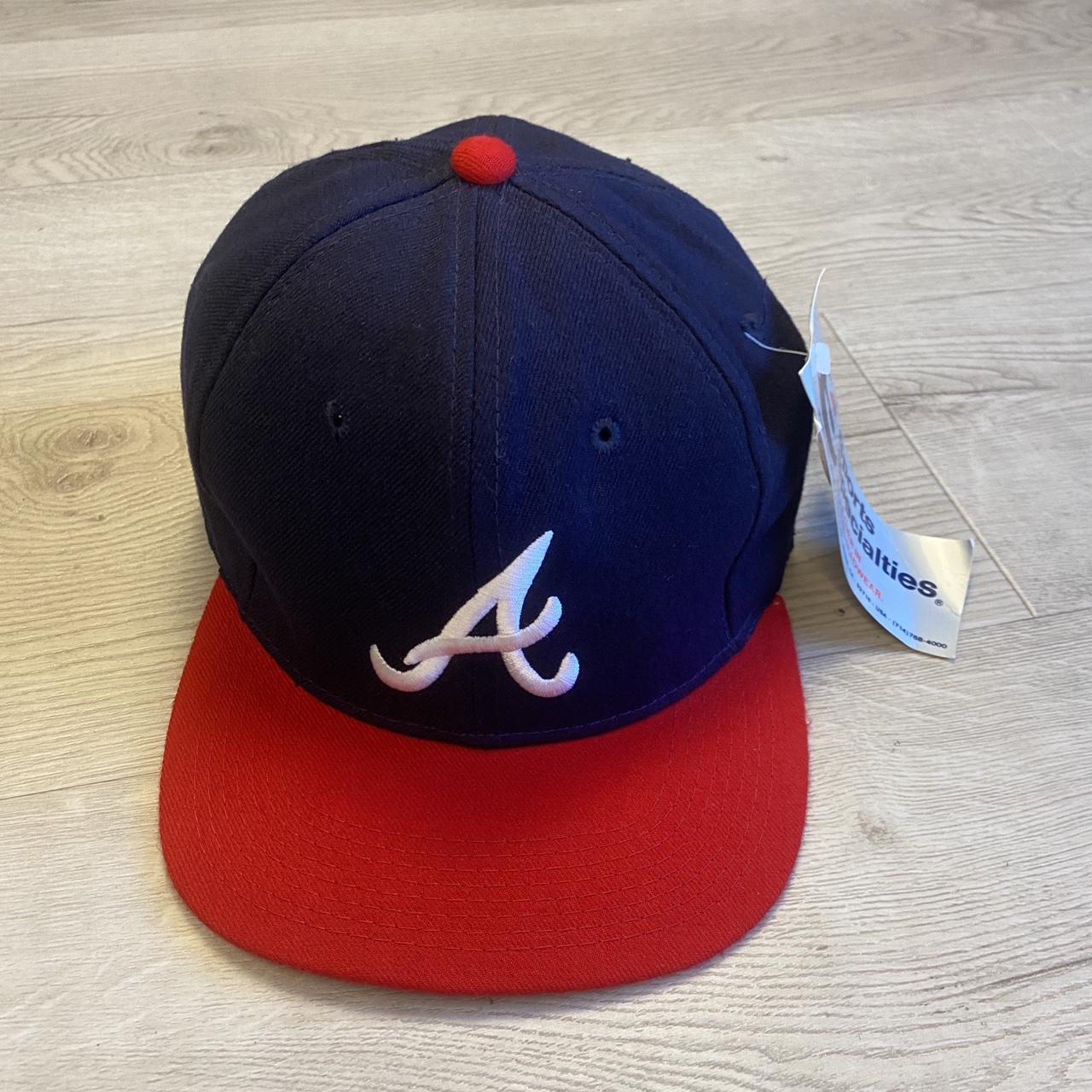 Vintage Atlanta Braves Fitted Hat Sports Specialties 7 1/2 MLB