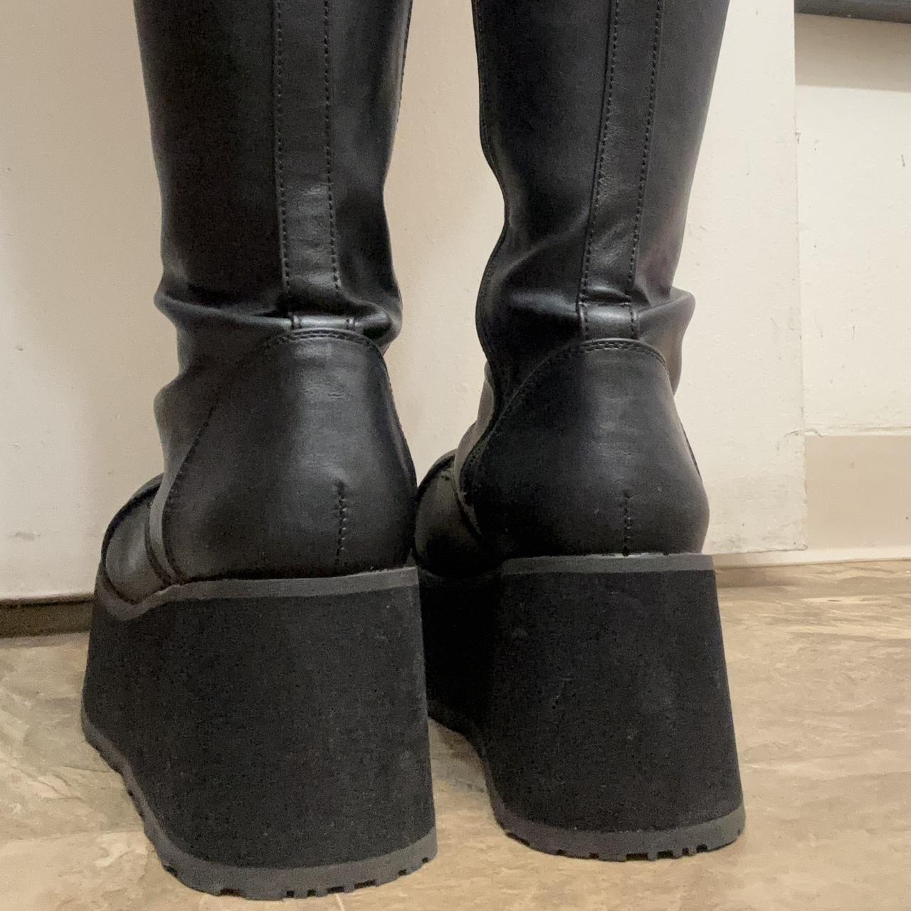 Dollskill X Demonia laced boots with zipper Size | Depop