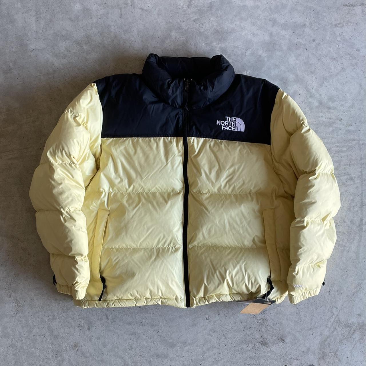 The North Face Nuptse 700 down puffer jacket in Pale... - Depop