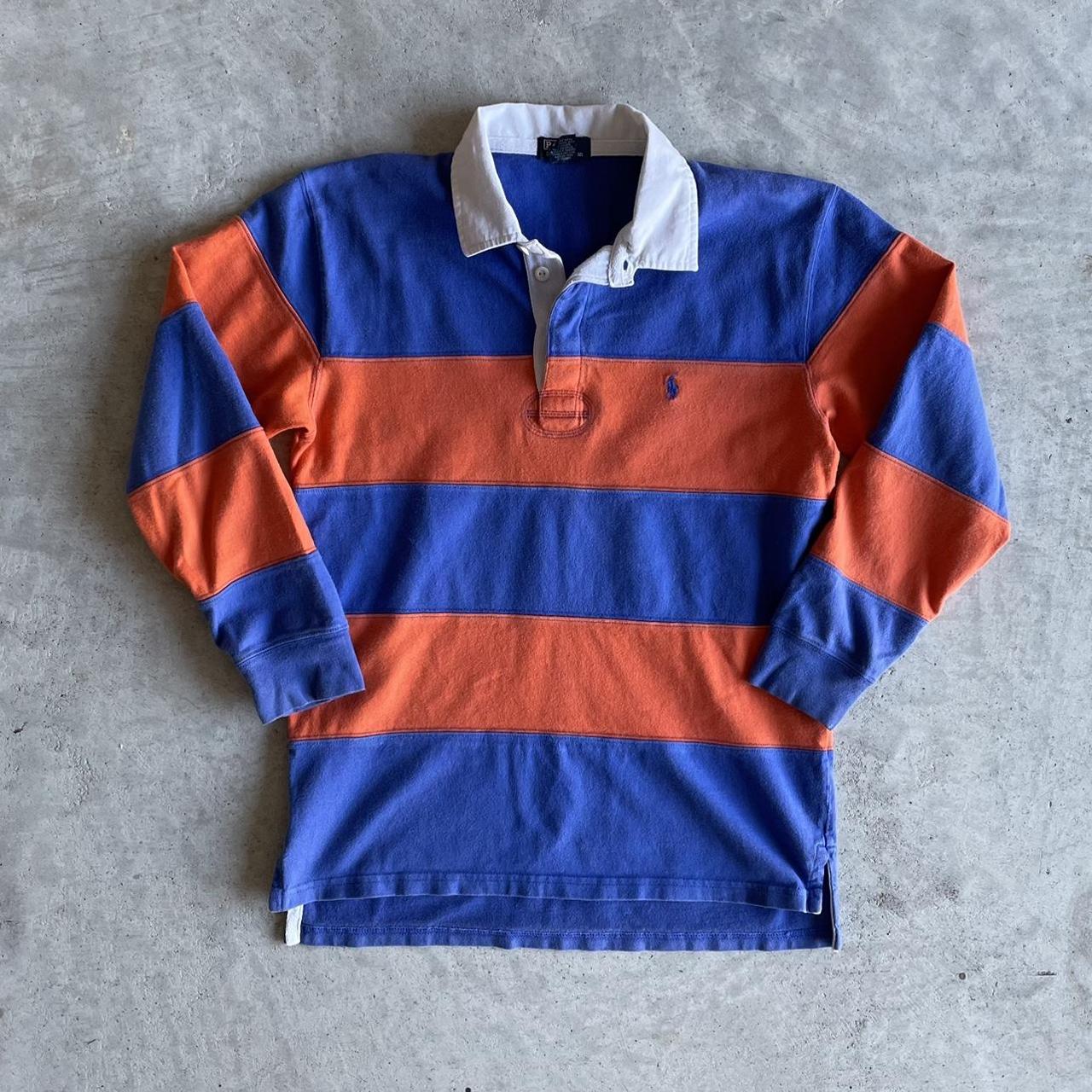 vintage-late-90s-early-2000s-polo-blue-orange-depop